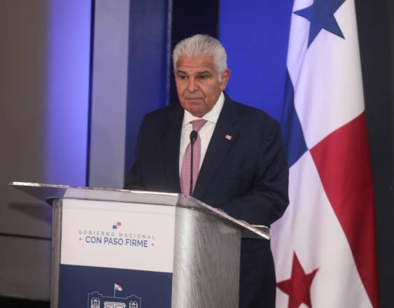 ML | El presidente de la República, José Raúl Mulino, durante la entrega del Informe Final del estudio integral de la situación del sitio minero.