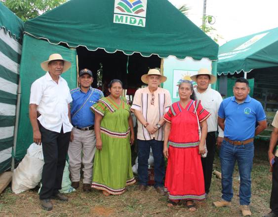 Productores de la comarca Ngäbe Buglé exponen mercancías en la Feria de Tolé