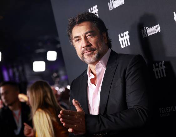 AFP | La estrella española de cine Javier Bardem en la premiere de “Bunker”.