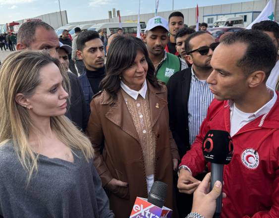 La estrella de Hollywood Angelina Jolie.