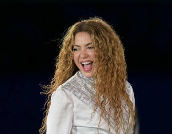 La estrella colombiana Shakira.
