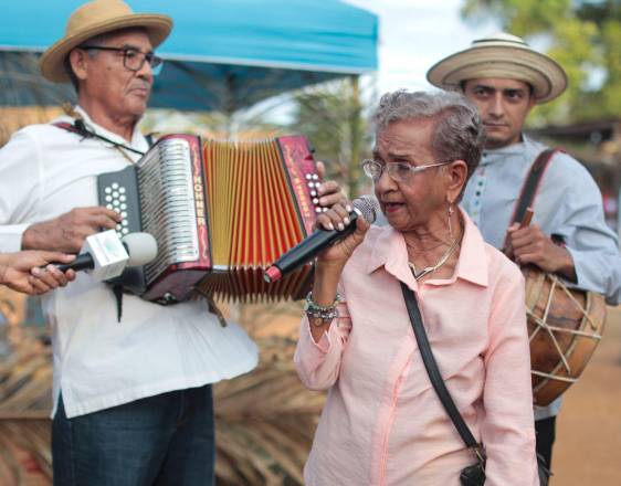 Participantes del Festival Folclórico Nacional de La Mitra en La Chorrera.