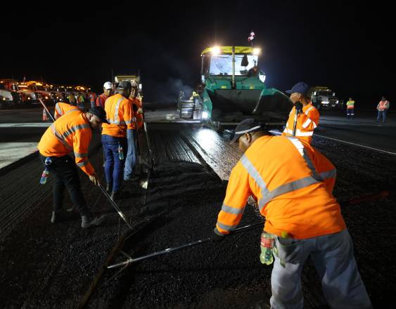 La primera fase de rehabilitación de las pistas en el Aeropuerto de Tocumen registra 70% de avance