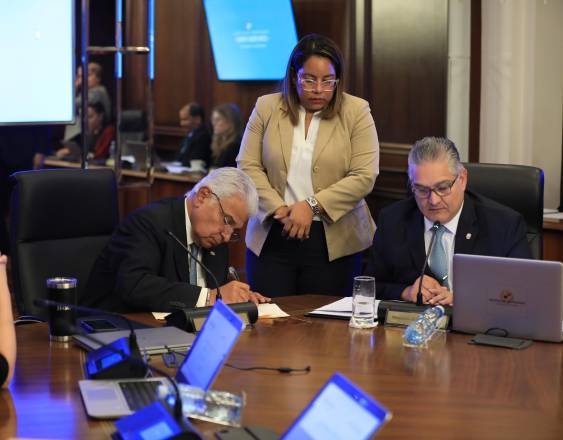 ML | El presidente José Raúl Mulino durante el consejo de gabinete.