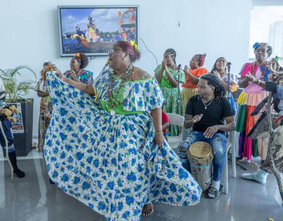 MiCultura | Agrupación en el lanzamiento oficial del Festival de la Pollera Congo.