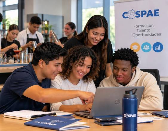 Cortesía | Estudiantes beneficiados con estudios por COSPAE.
