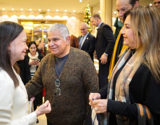 Cortesía | María Corina Machado sostiene encuentro con el presidente de Panamá José Raúl Mulino y le agradeció por su apoyo “extraordinario”.