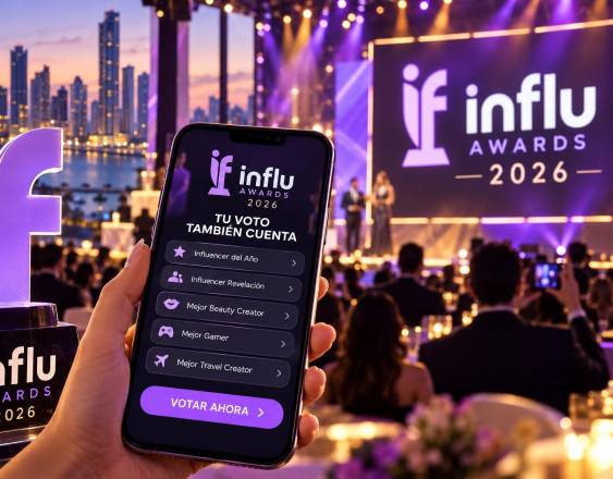 Cortesía | El promocional de la ceremonia INFLU AWARDS 2026.
