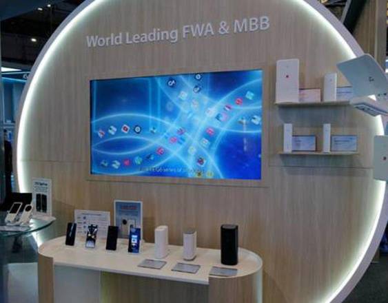 Nuevos productos FWA y MBB de ZTE en su instalación en MWC 2026