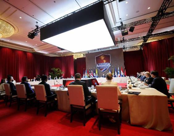 ML | Durante el evento Escudo de las Américas.