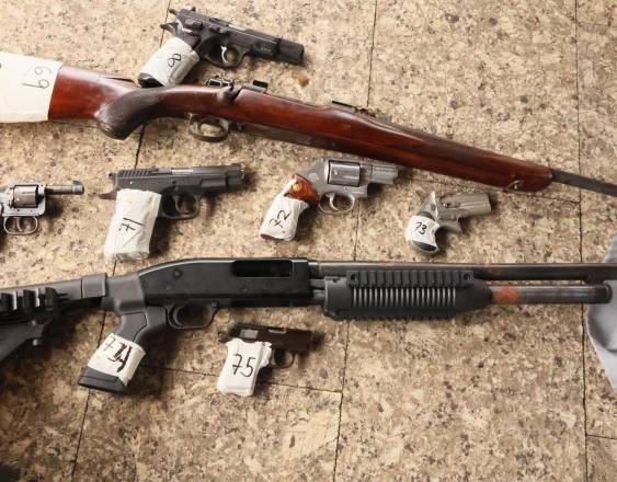 ML | Armas entregadas durante la jornada.