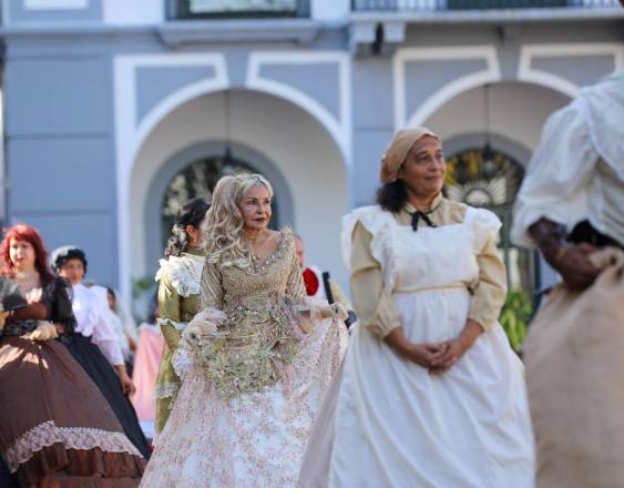 Cortesía | Algunos de los actores que participaron del acto oficial.