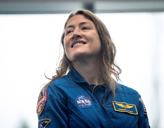 La astronauta estadounidense Christina Koch.