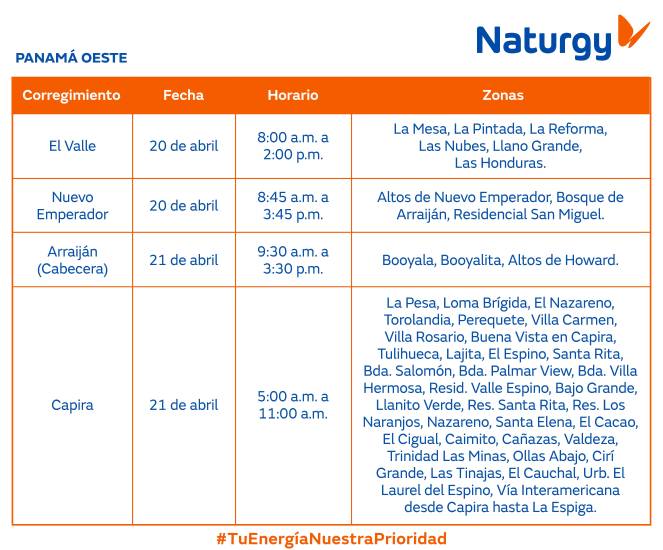 $!Aviso importante: Trabajos de mantenimiento en la red eléctrica del 20 al 26 de abril de 2026