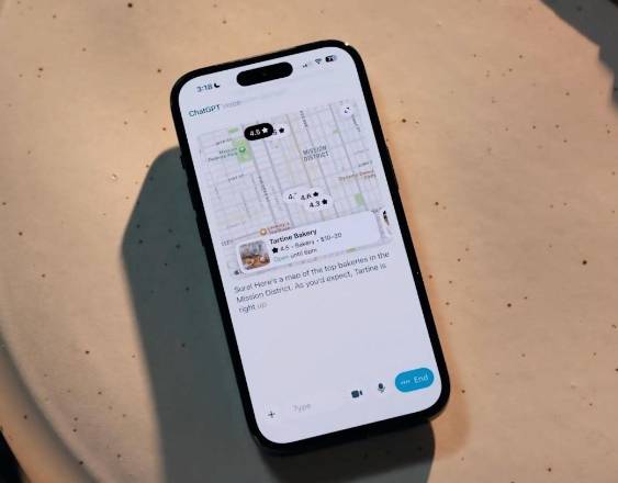 El modo de voz avanzado integrado en los 'chats' de ChatGPT.