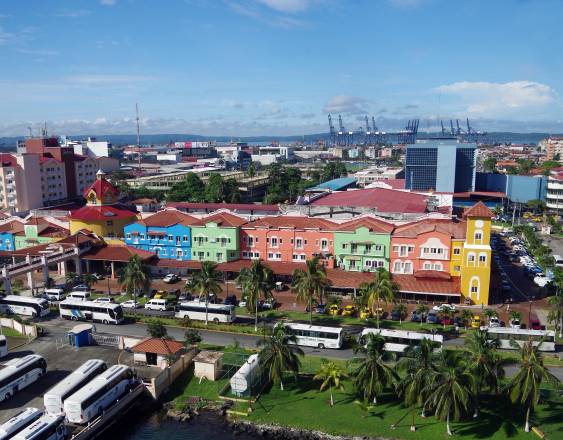 Cortesía | Vista panorámica de la ciudad de Colón, una provincia que limita al norte con el Mar Caribe.