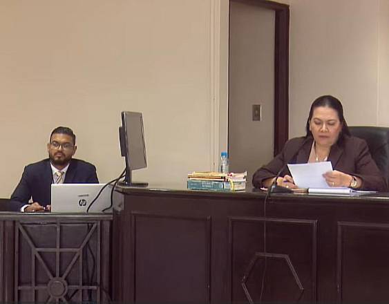 ML | La jueza Baloísa Marquínez en la sesión del miércoles.