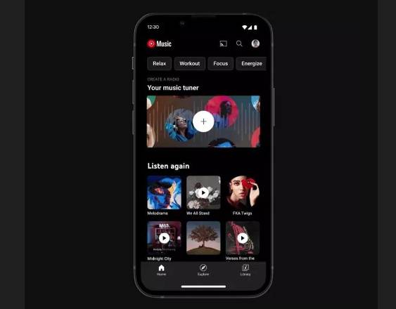 La aplicación YouTube Music. YOUTUBE MUSIC (Foto de ARCHIVO) 10/4/2024