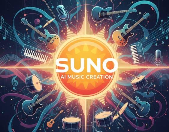 Ilustración | Una plataforma musical.