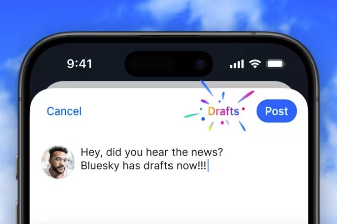 Bluesky agrega borradores para las publicaciones