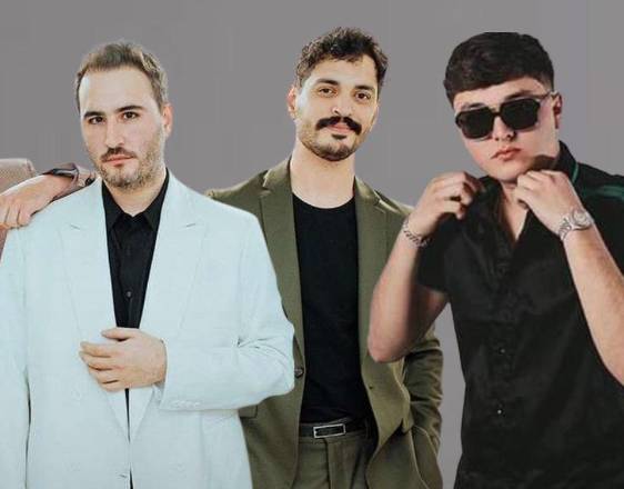 Los artistas Reik y Gabito Ballesteros.