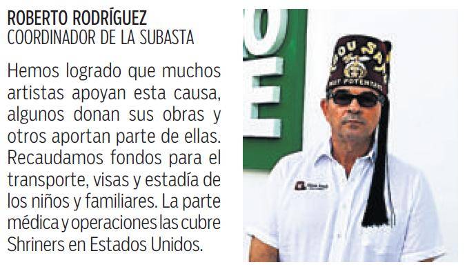 $!Arte y solidaridad se unen en subasta de Abou Saad Shriners