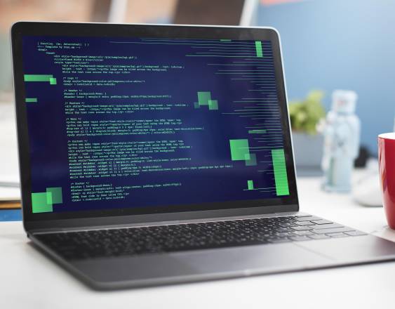 Php Programming Html Coding Cyberspace Concept