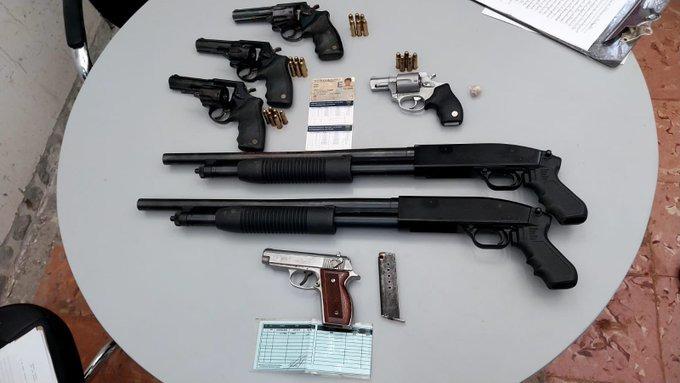 Policía decomisa 175 armas de fuego en el mes de marzo