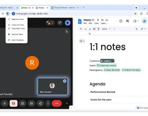 (Foto de ARCHIVO) Pantalla dividida en Chrome.