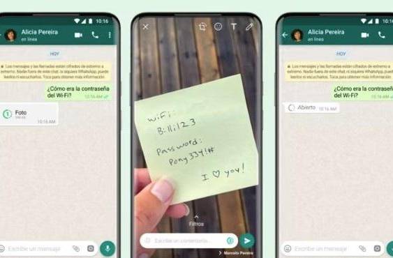 WHATSAPP | Fotografía de visualización única en WhatsApp.