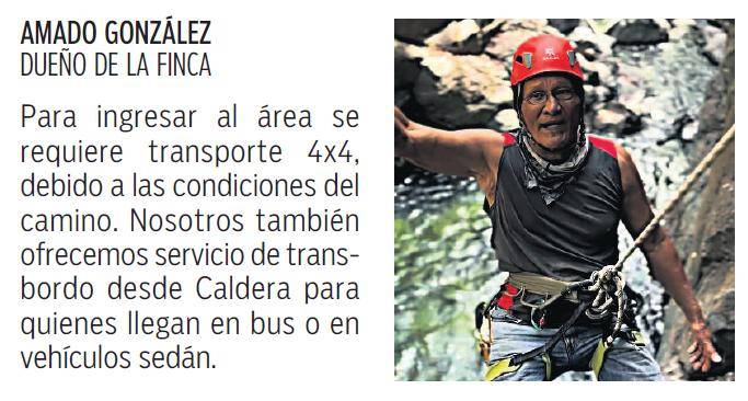 $!Agua Viva fomenta el rápel y turismo extremo en Caldera