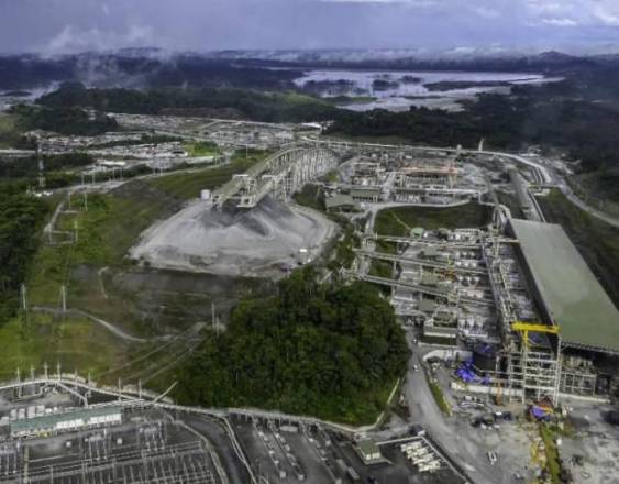 afp | Vista aérea de la mina Cobre Panamá en Donoso, provincia de Colón.