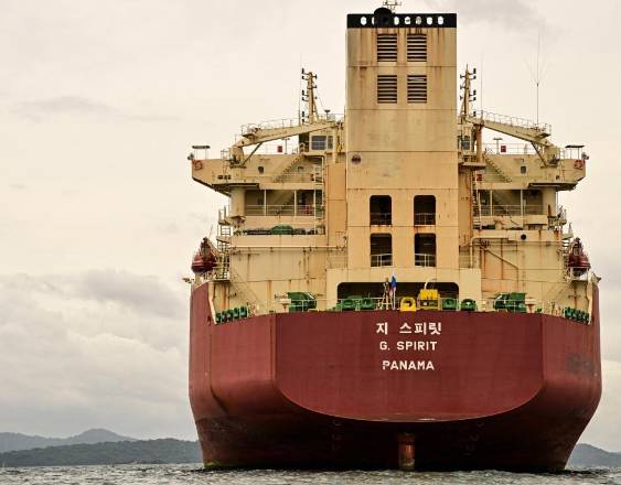 MARTIN BERNETTI / AFP | El buque G. Spirit.