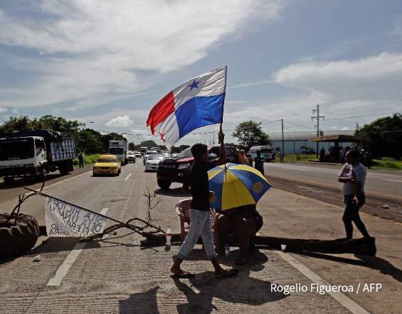 AFP | Protestas sociales en Panamá del año 2022.