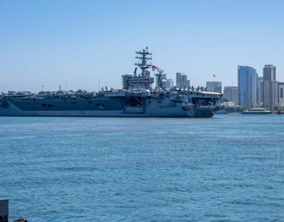 Portaaviones USS Nimitz. Foto: @USNavy