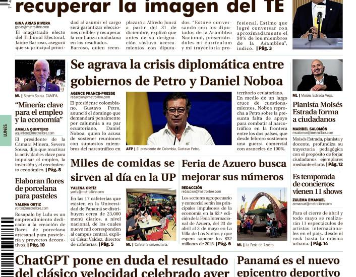 Portada del 20 de abril de 2026