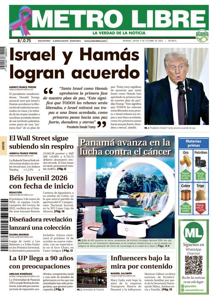 Portada del 9 de octubre de 2025