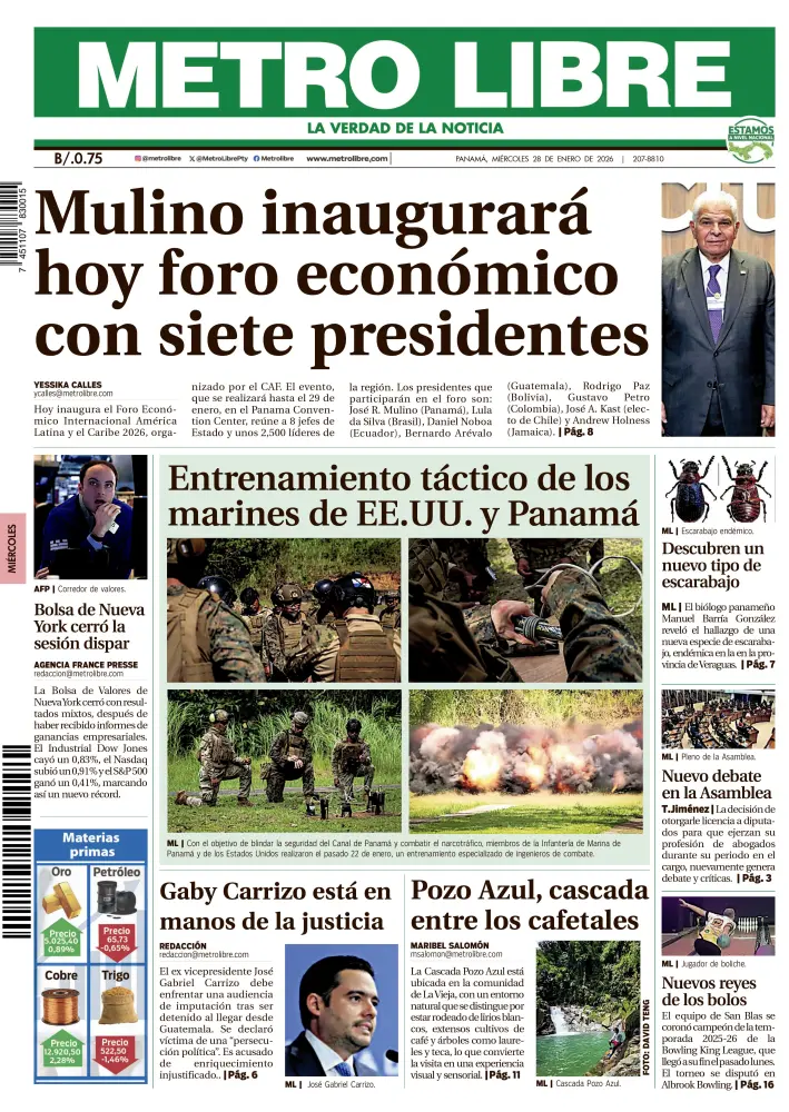 Portada del 28 de enero de 2026