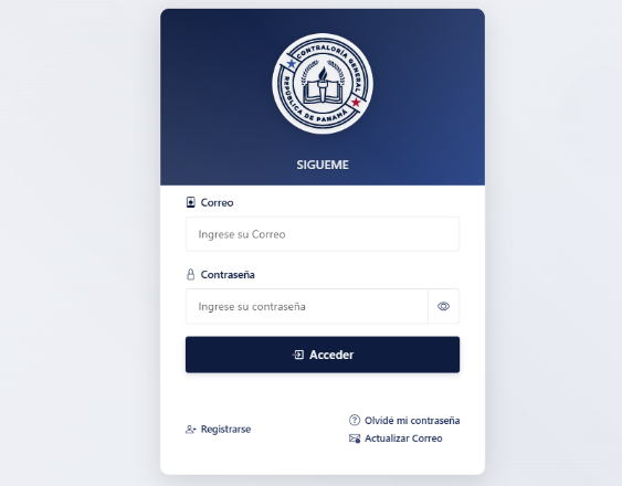 ML | Plataforma SIGUEME de la Contraloría.