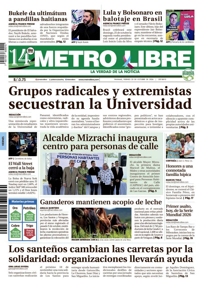 Portada del 23 de octubre de 2026