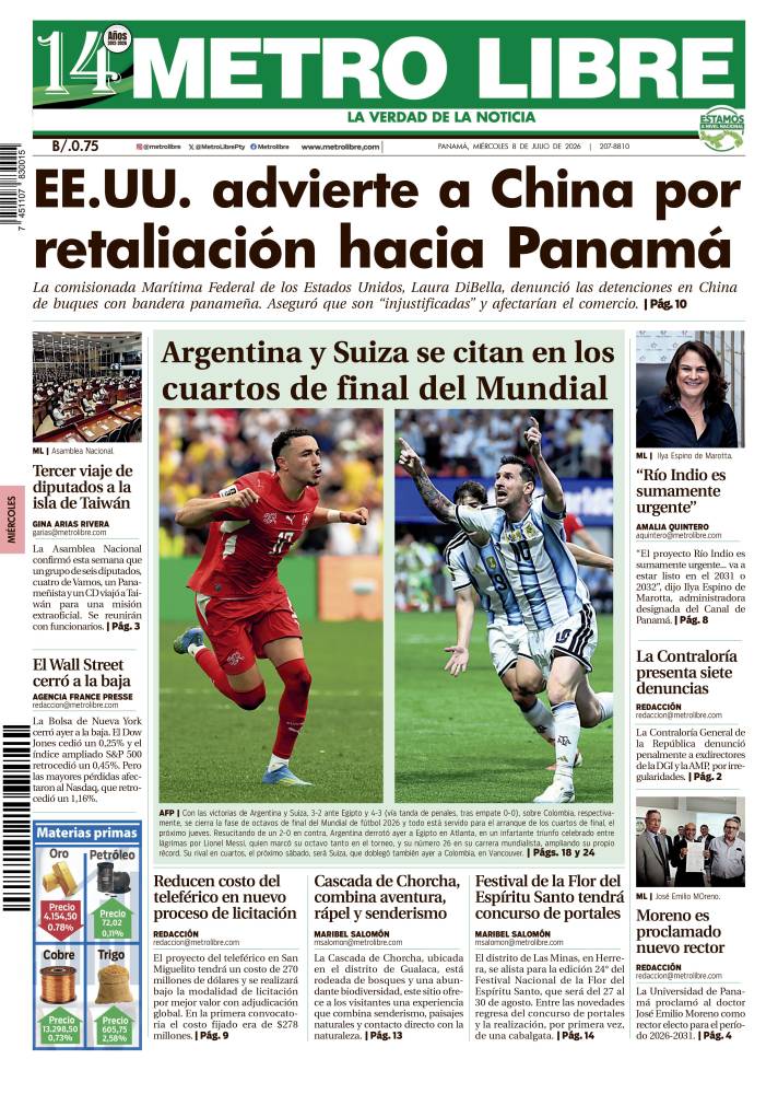 Portada del 8 de julio de 2026