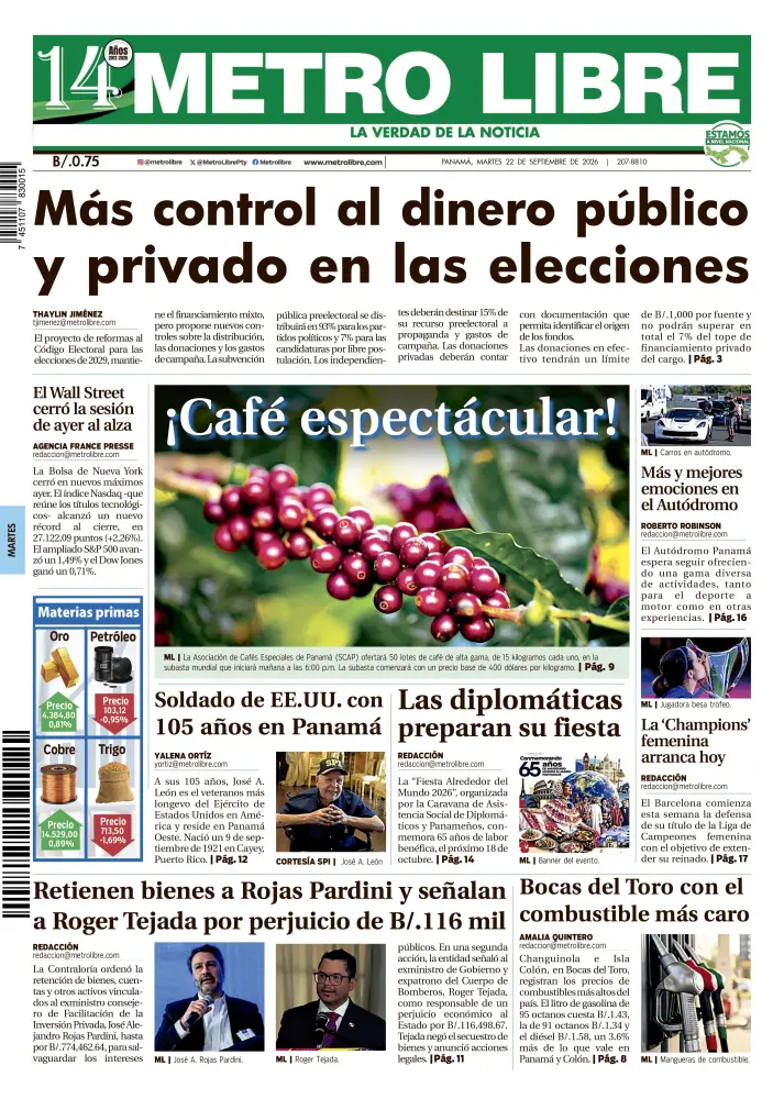 Portada del 22 de septiembre de 2026