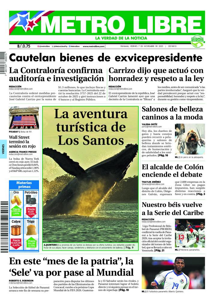 Portada del 7 de noviembre de 2025