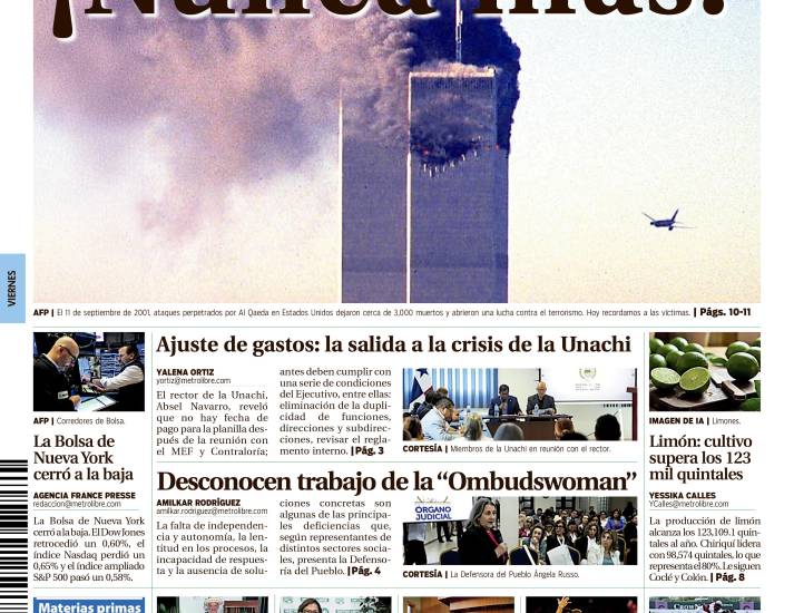 Portada del 11 de septiembre de 2026