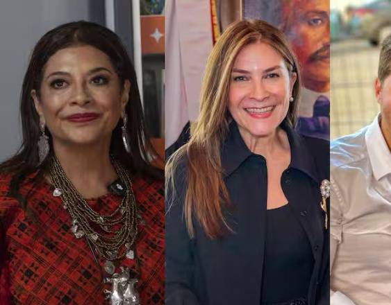 Cortesía | Las alcaldesas Clara Brugada (México), Carolina Mejía (Dominicana) y el alcalde panameño Mayer Mizrachi.
