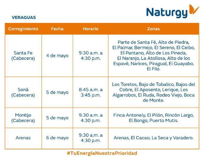 $!AVISO IMPORTANTE: Trabajos de mantenimiento en la red eléctrica del 4 al 10 de mayo de 2026