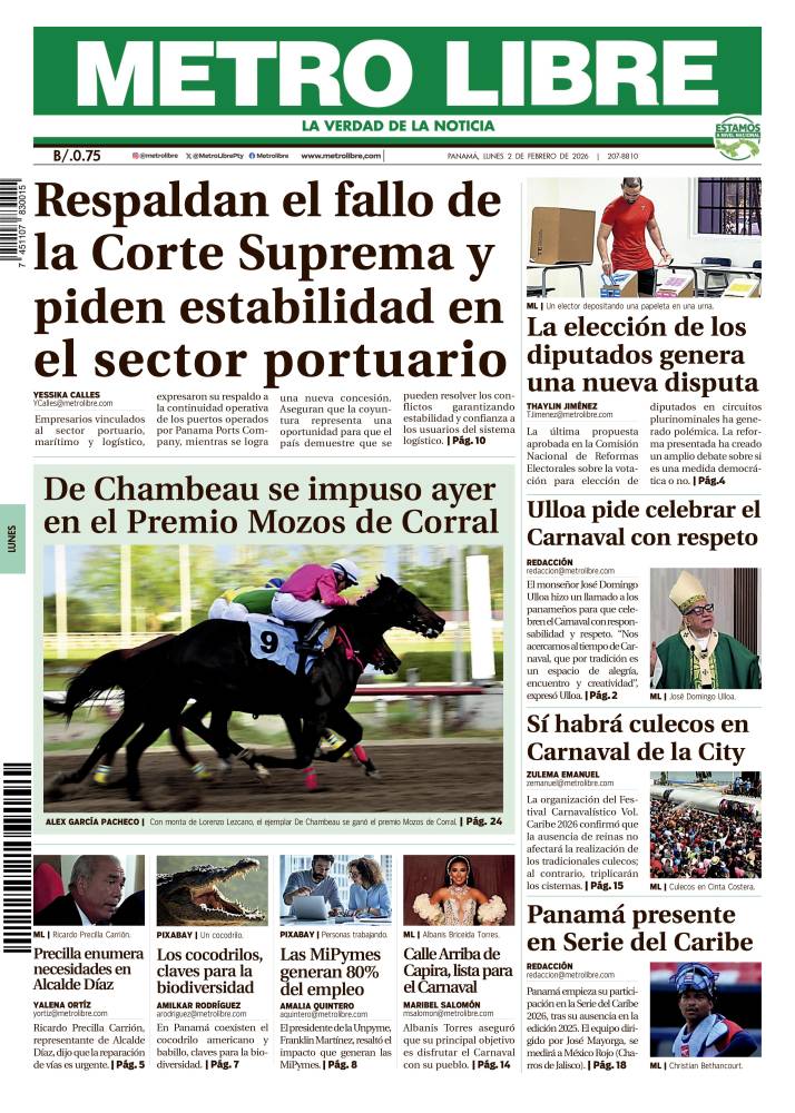Portada del 2 de febrero de 2026