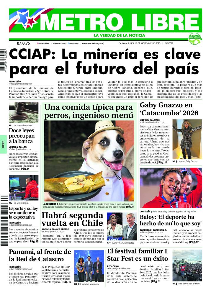 Portada del 17 de noviembre de 2025