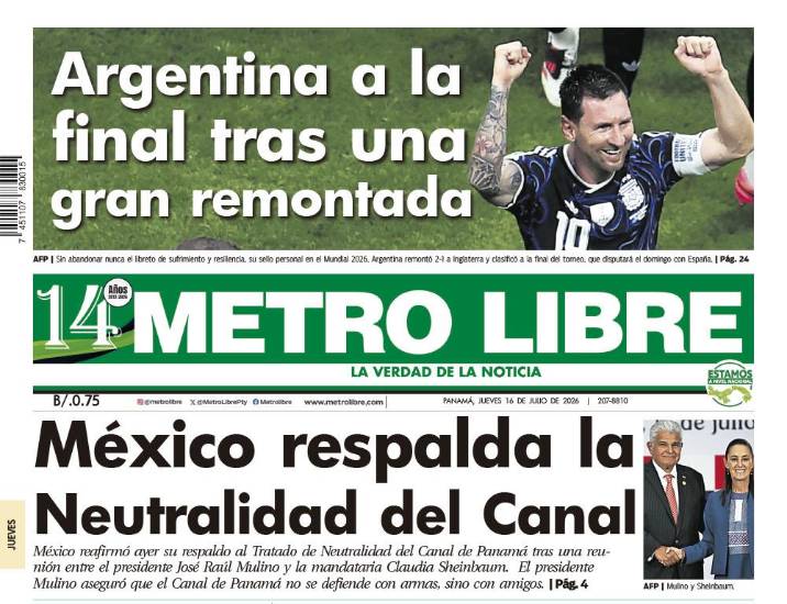 Portada del 16 de julio de 2026