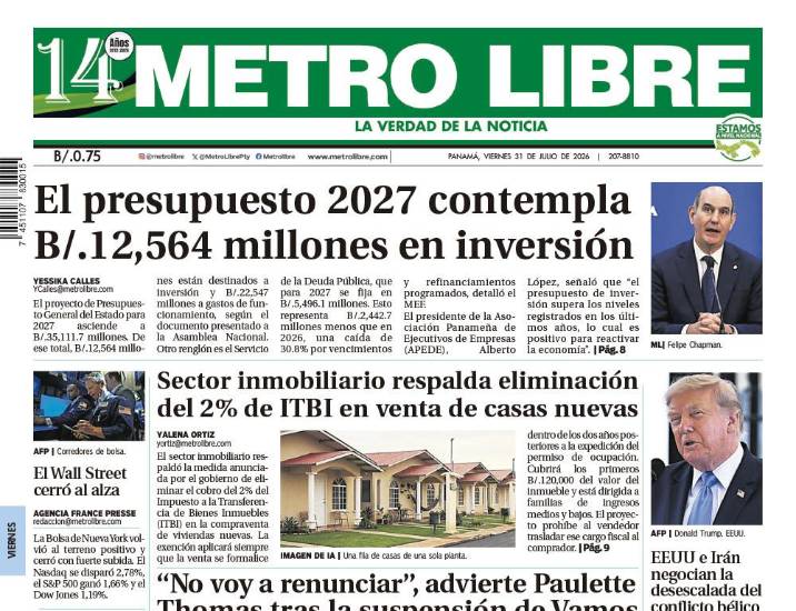Portada del 31 de julio de 2026